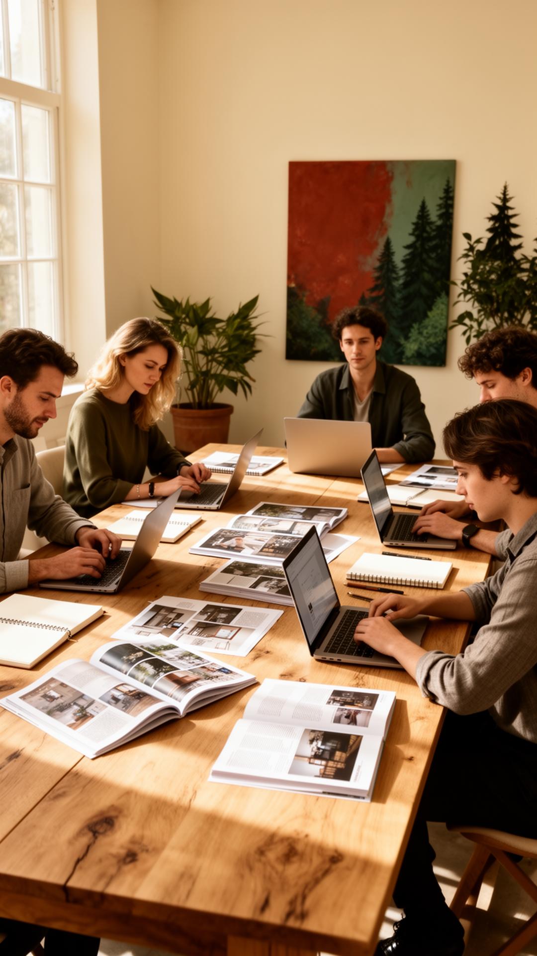 NPS Media Group strategy team in studio